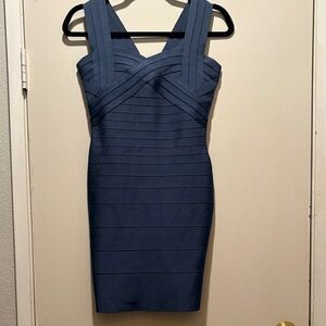 LVS  Navy Mini bandage dress